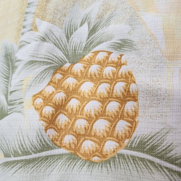 Tommy Bahama 100% Silk Yellow Short Sleeve Mens Hawaiian Shirt Pineapple XXL - Picture 4 of 14